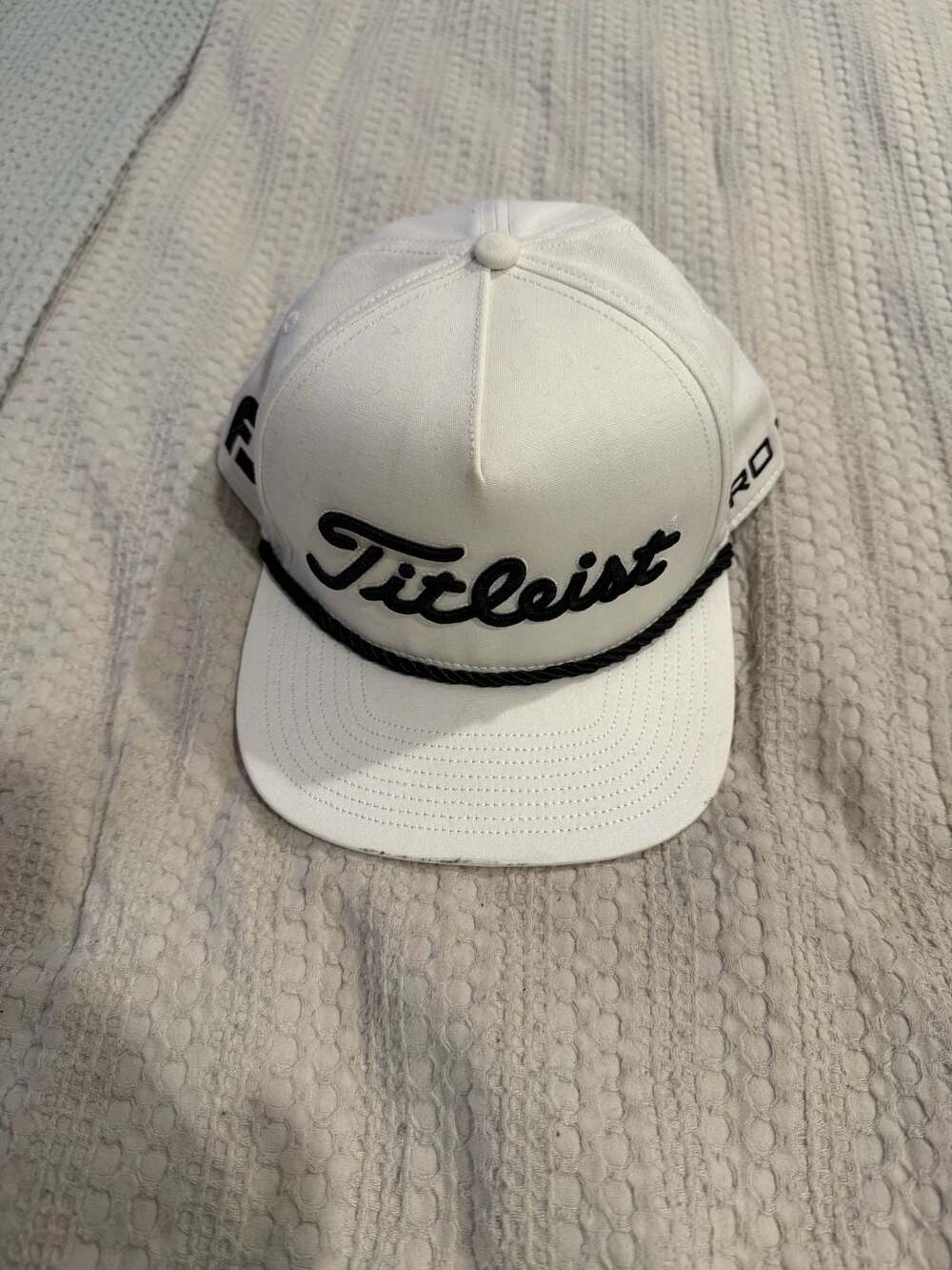 Titleist Tour Rope Flat Bill Snapback Golf Cap White